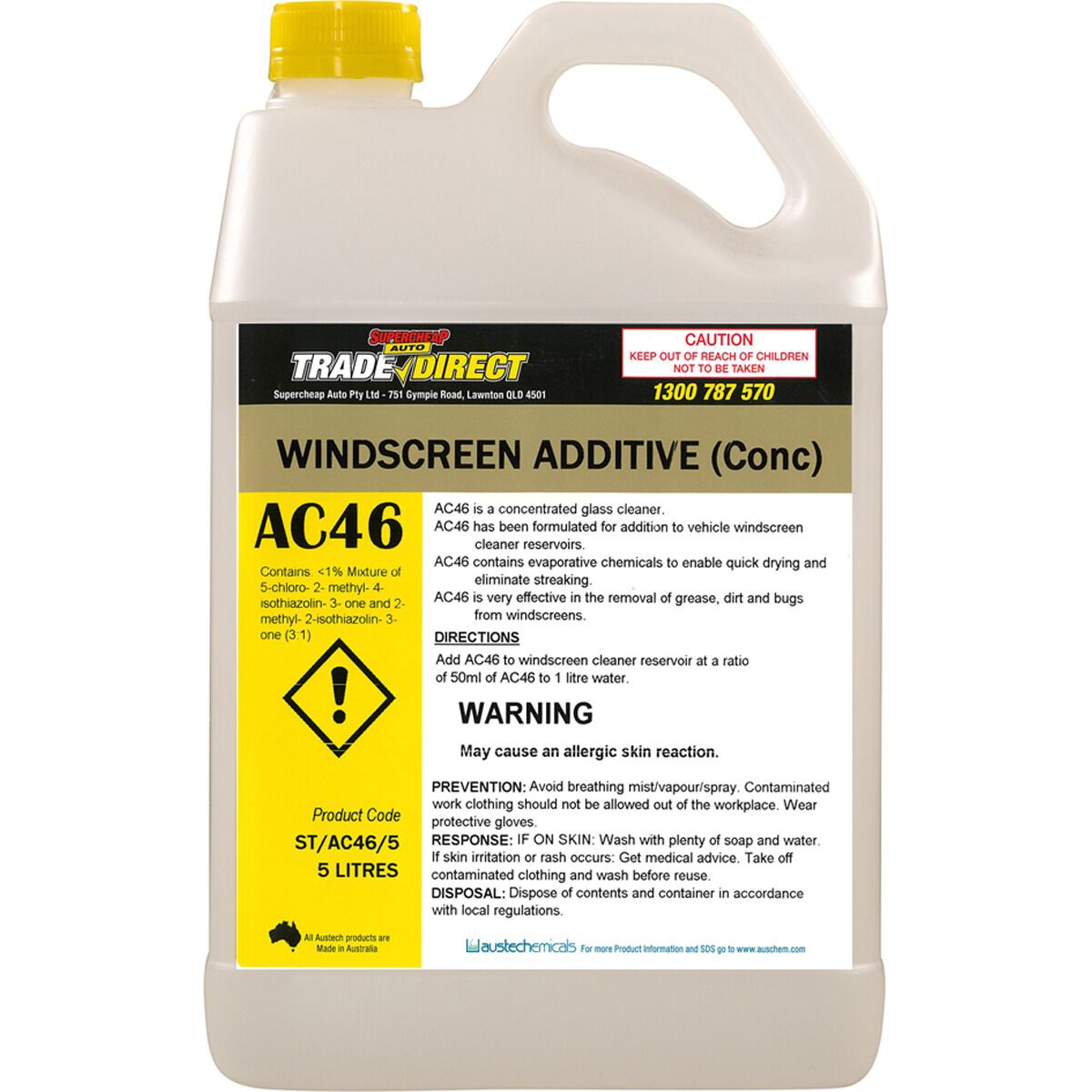 SUPERCHEAP AUTO TRADE WINDSCREEN ADDITIVE CONCENTRATE 5L, , scaau_hi-res