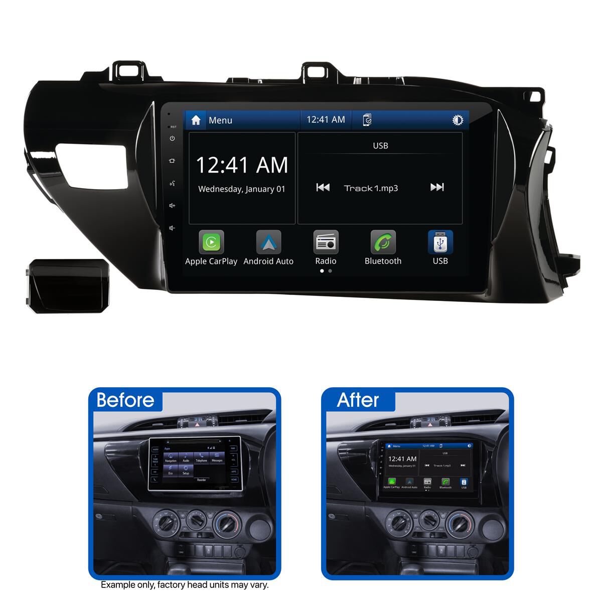 10" MULTIMEDIA RECEIVER TO SUIT TOYOTA HILUX (2015-2020), , scaau_hi-res