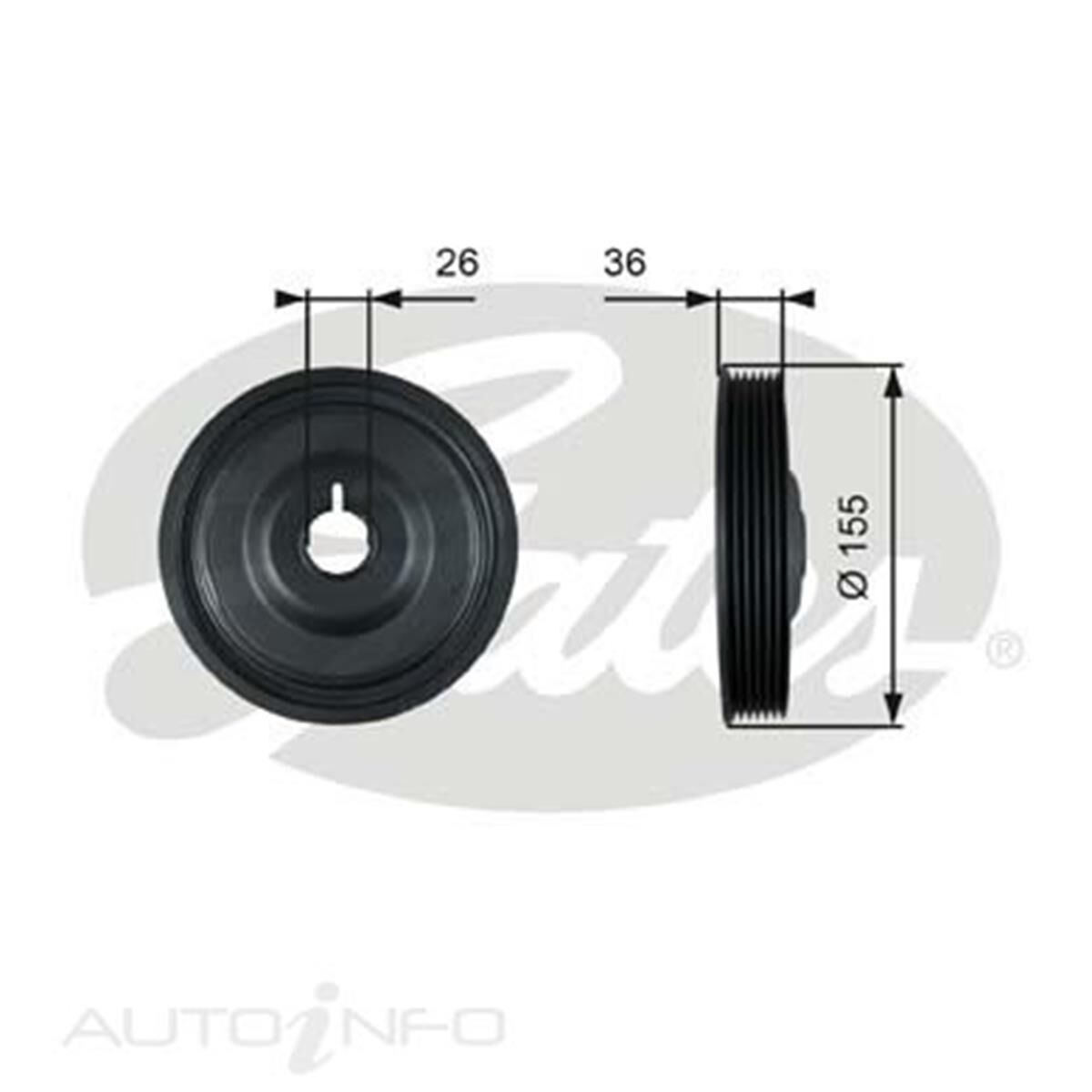 TVD1126 TORSIONAL VIB DAMPER, , scaau_hi-res
