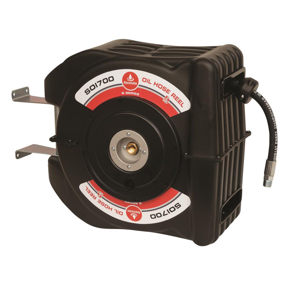 Alemlube Retractable Oil Hose Reel 10m SOI700 Supercheap Auto