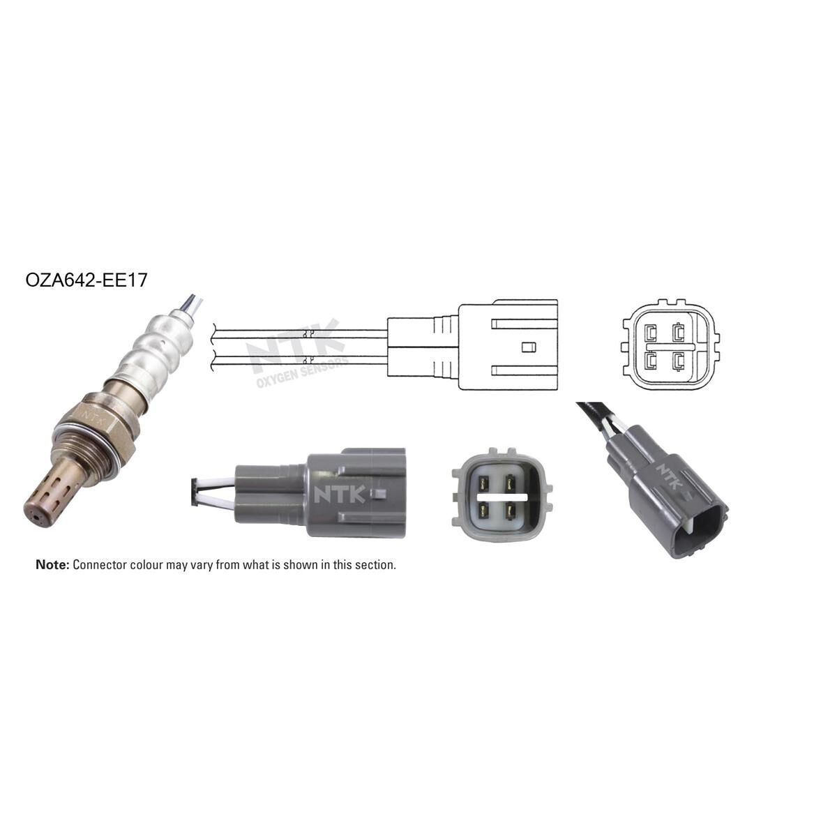 NTK OXYGEN SENSOR - OZA642-EE17, , scaau_hi-res