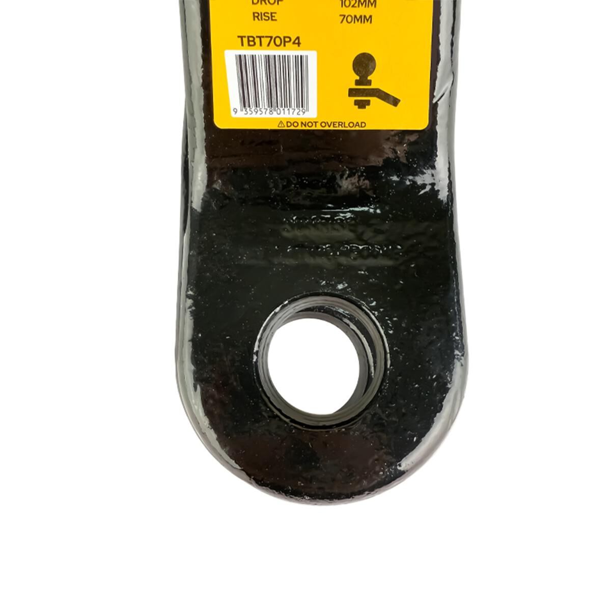 Sunrise Tow Bar Tongue 4" Drop Suit 70mm Ball Forged, , scaau_hi-res