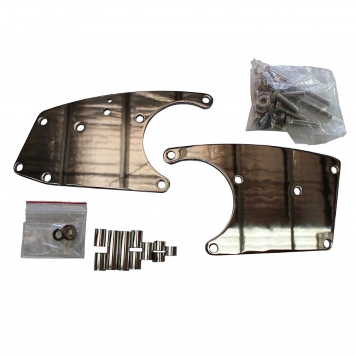 TFI Racing Chrome Air Conditioning Relocation Bracket Kit to suit LS ...