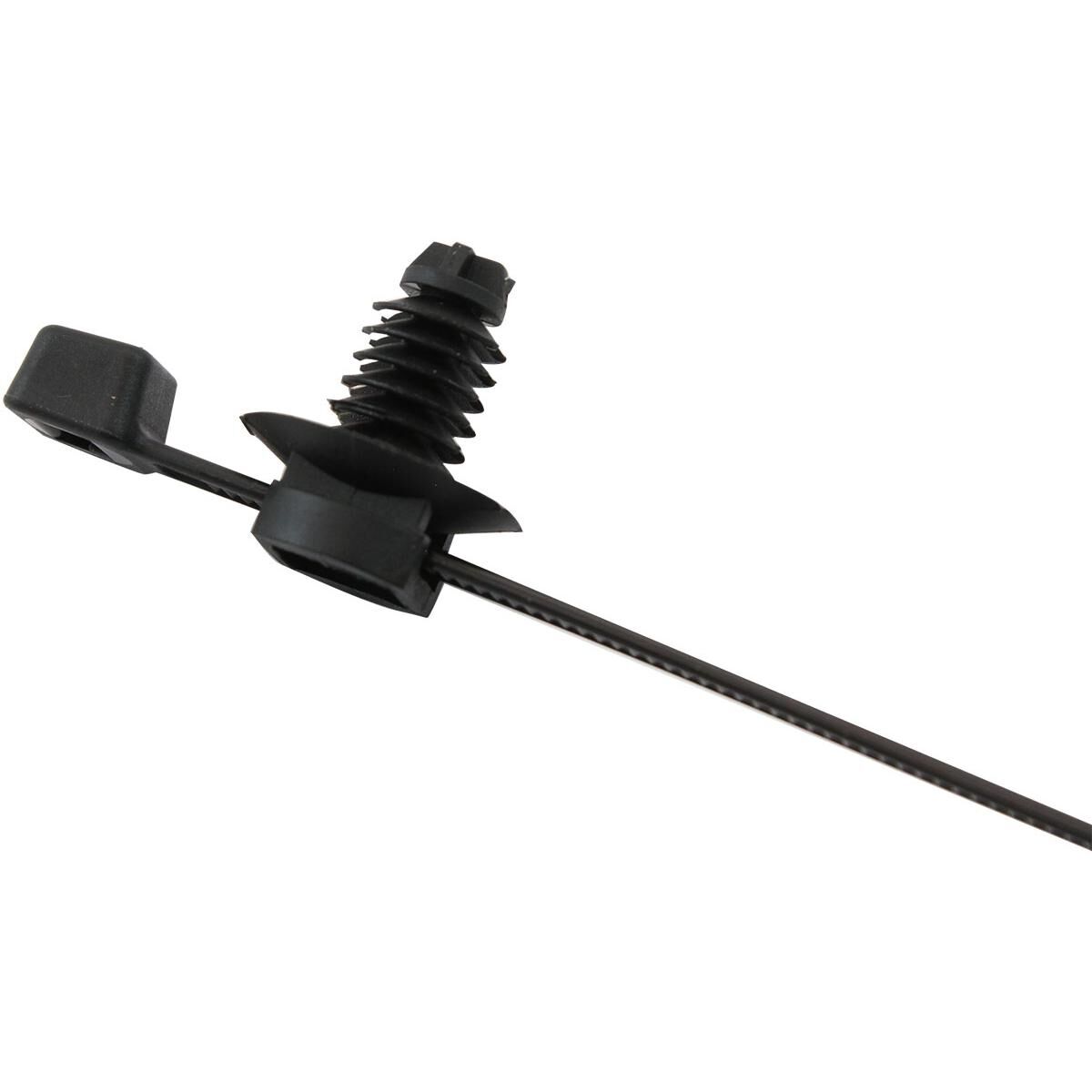 FIR TREE CABLE TIE 4.8X210MM 2PIECE 25 PACK BLACK ZIP TIES, , scaau_hi-res