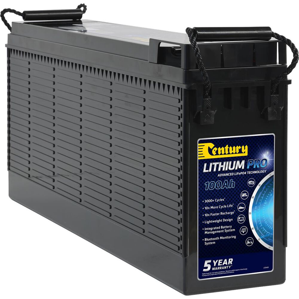 Century Deep Cycle Lithium Battery 100Ah, Slimline, C12100XSLI, 117102 Supercheap Auto