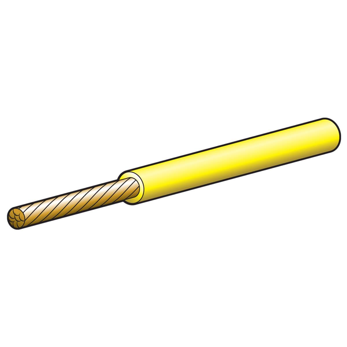 CABLE S/CORE 3MM 10A 100M YELL, , scaau_hi-res