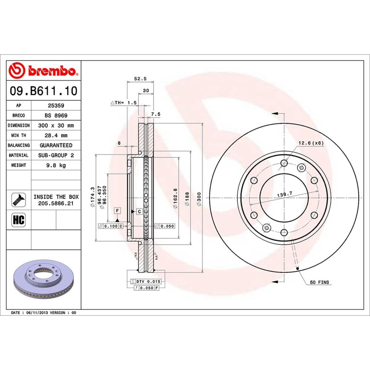 BREMBO DISC ROTOR, , scaau_hi-res