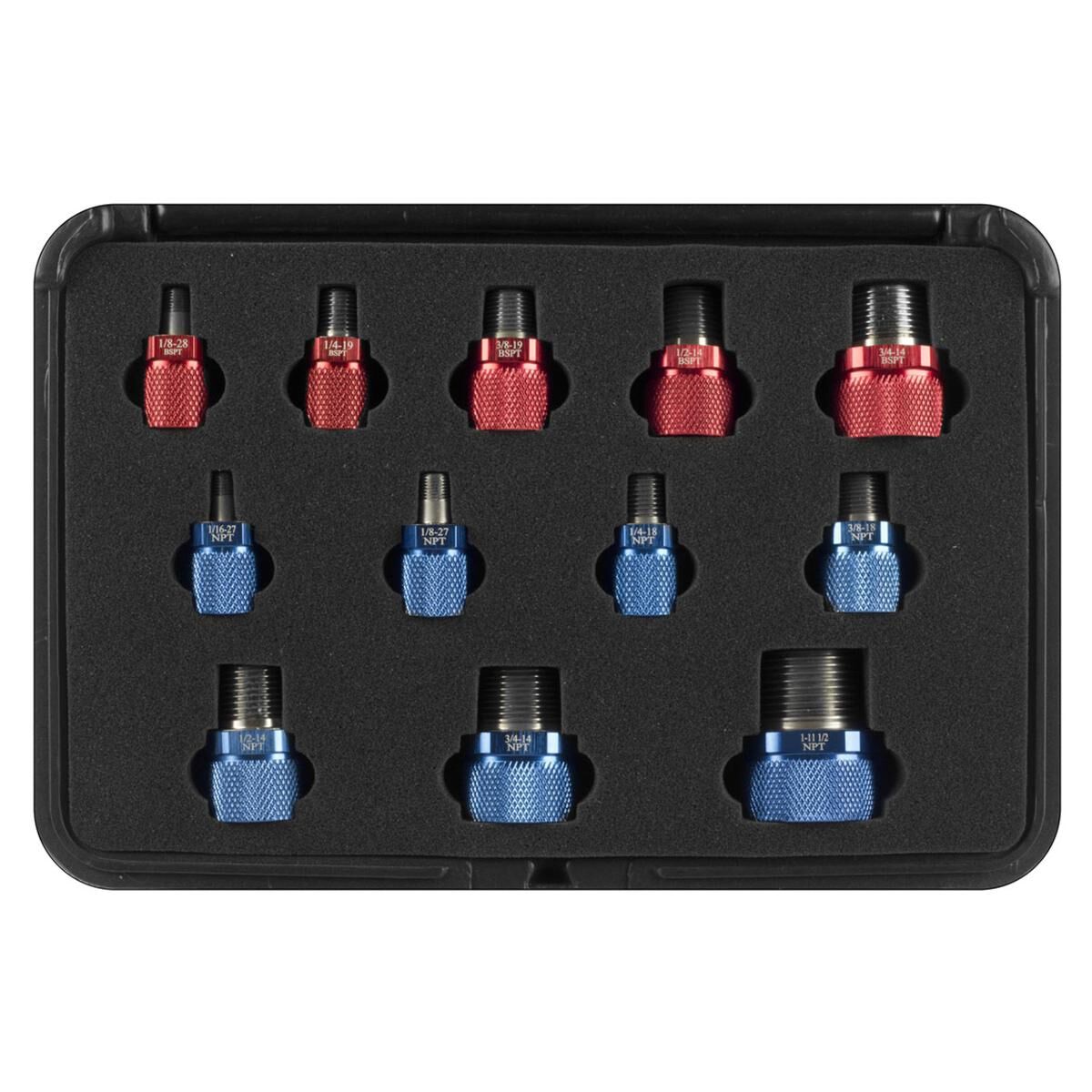 RW BSPT/NPT TAPERED THREAD IDENTIFICATION KIT 12PCE, , scaau_hi-res