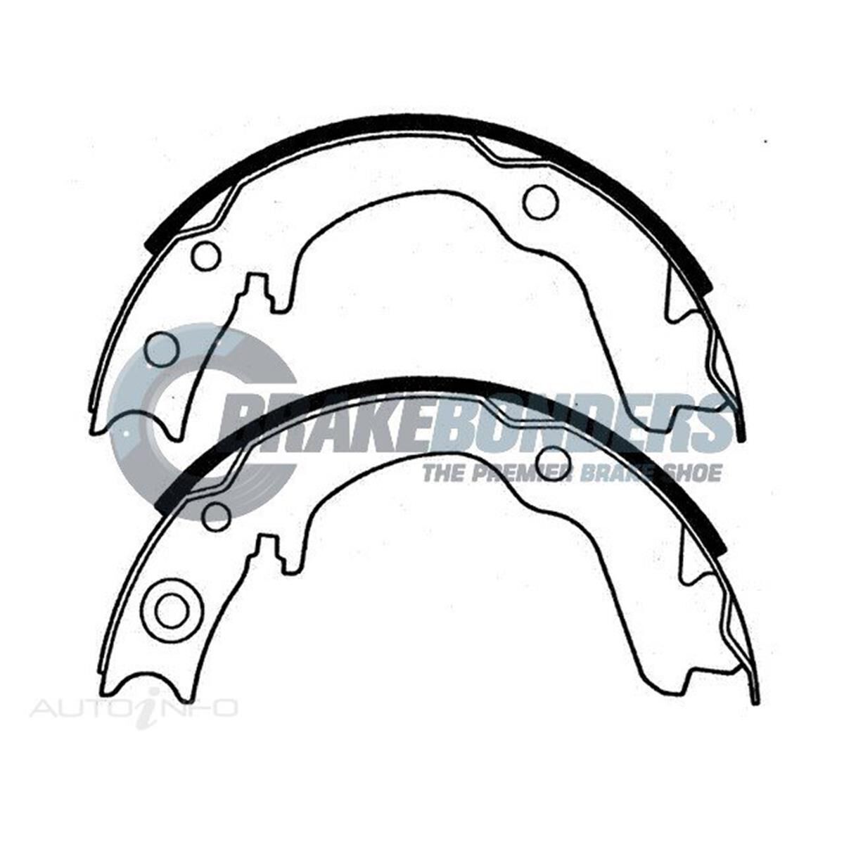 Brake Shoes - Subaru Parking Brake 170mm, , scaau_hi-res