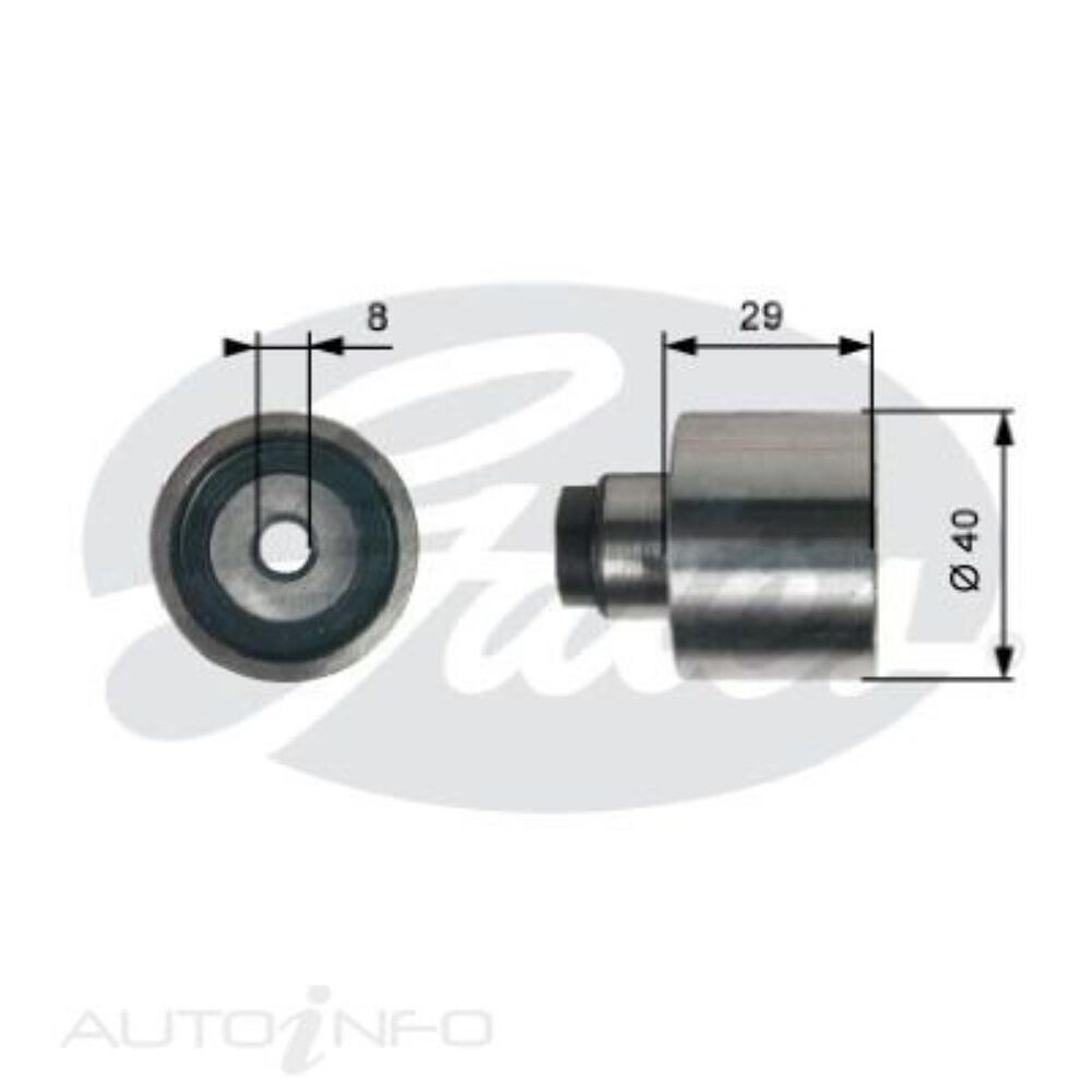 Galet Tendeur GATES PowerGrip T42309 - Pour Courroie Moteur, Haute Précision