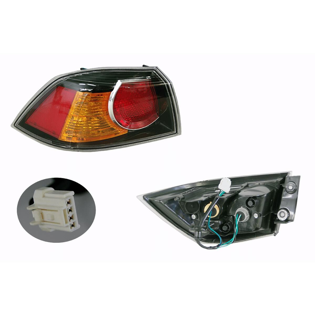 MITSUBISHI LANCER SEDAN  CJ  09/2007 ~ ONWARDS  OUTER TAIL LIGHT  LEFT HAND SIDE, , scaau_hi-res