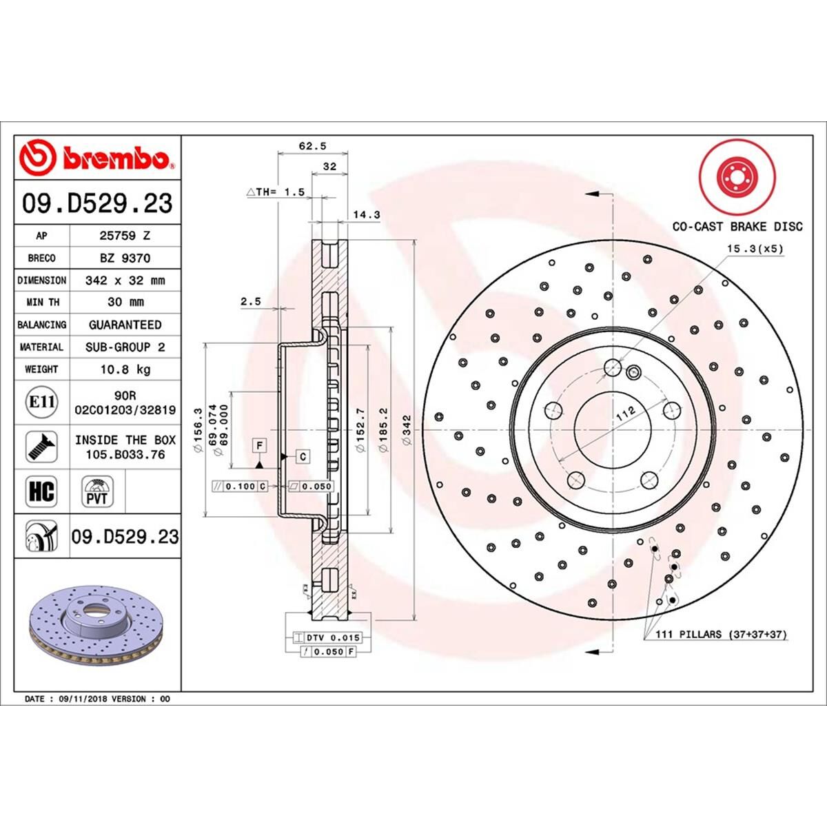 BREMBO DISC ROTOR, , scaau_hi-res