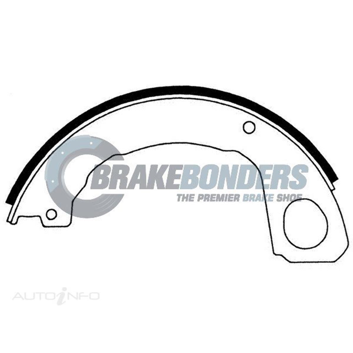 Brake Shoes - Isuzu [2pcs] Parking Brake 203.2mm, , scaau_hi-res