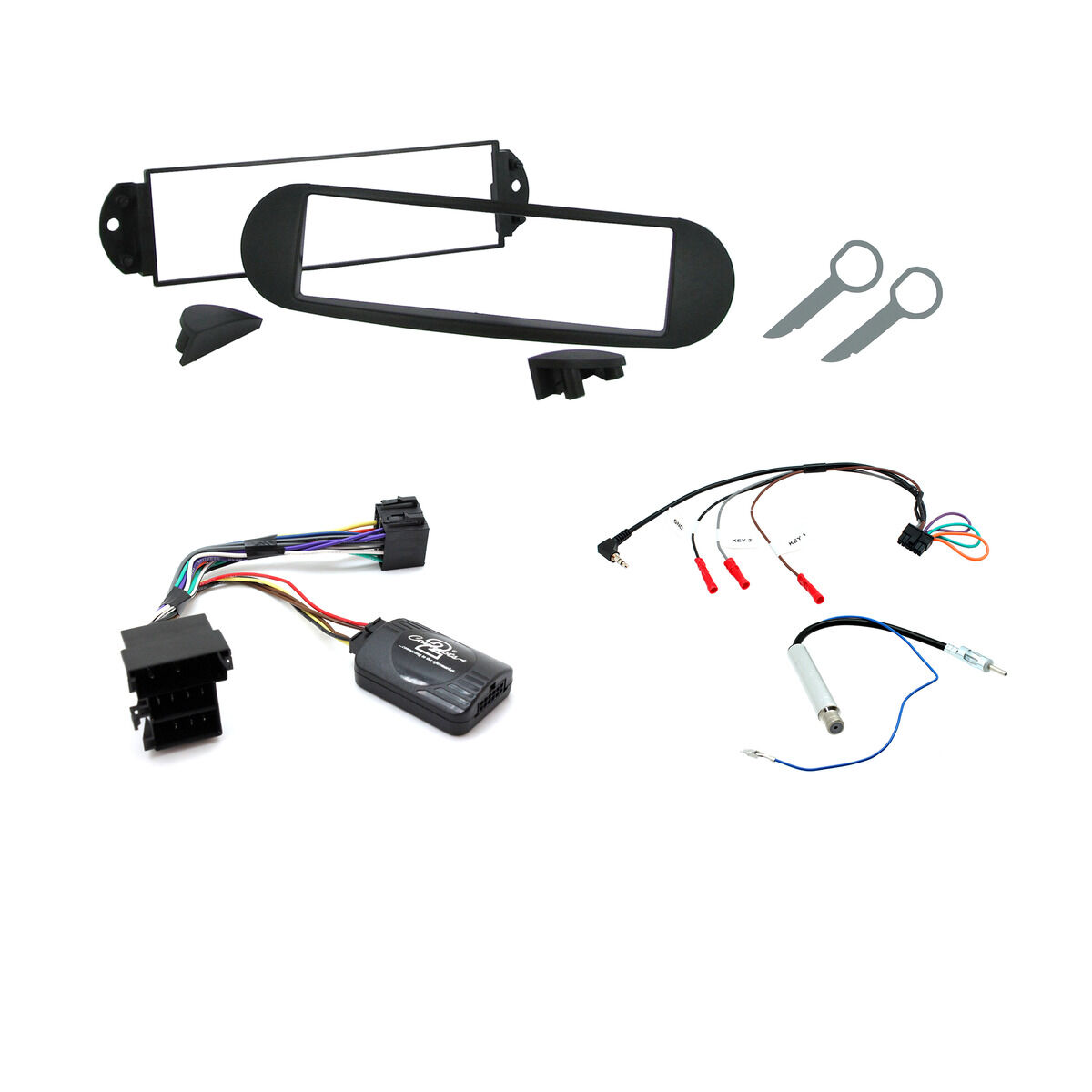 INSTALL KIT TO SUIT VOLKSWAGEN BEETLE (BLACK), , scaau_hi-res