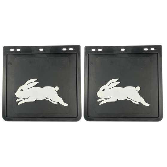 280MM DROP X 300MM WIDTH BLACK MONO MUDFLAP  - RABBITOHS, , scaau_hi-res
