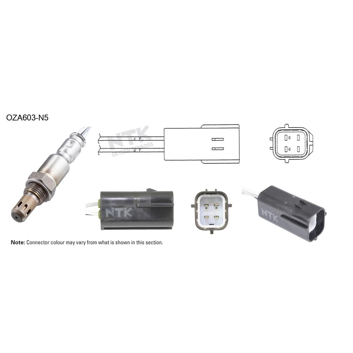 NTK OXYGEN SENSOR - OZA603-N5, , scaau_hi-res