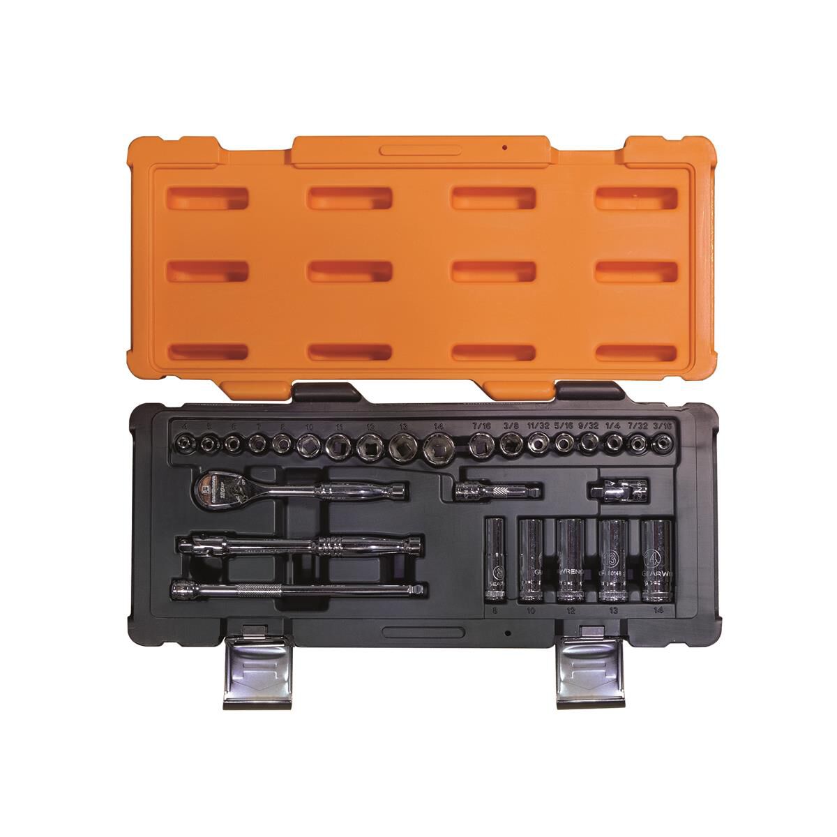 28 PCE 1/4" METRIC & SAE SOCKET SET, , scaau_hi-res