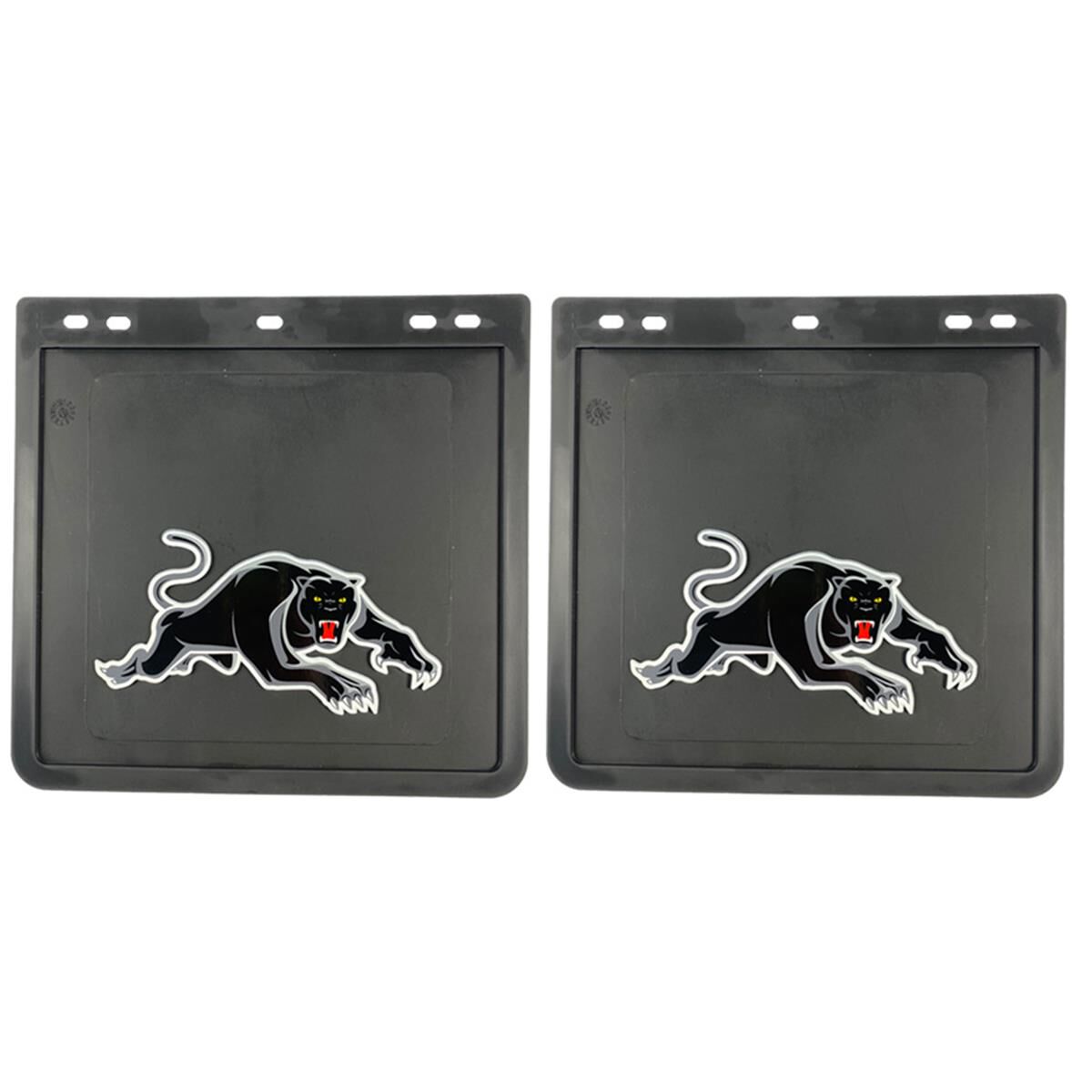 280MM DROP X 300MM WIDTH BLACK MONO MUDFLAP  - PANTHERS, , scaau_hi-res