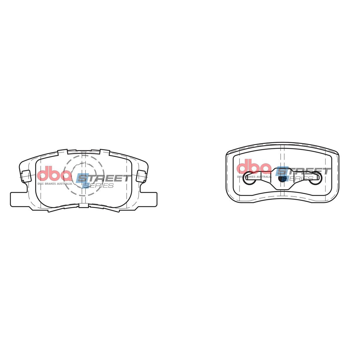 DBA SS STREET SERIES BRAKE PADS [ Mitsubishi Colt RG 1.5L 4A91 2004-2010 F ], , scaau_hi-res