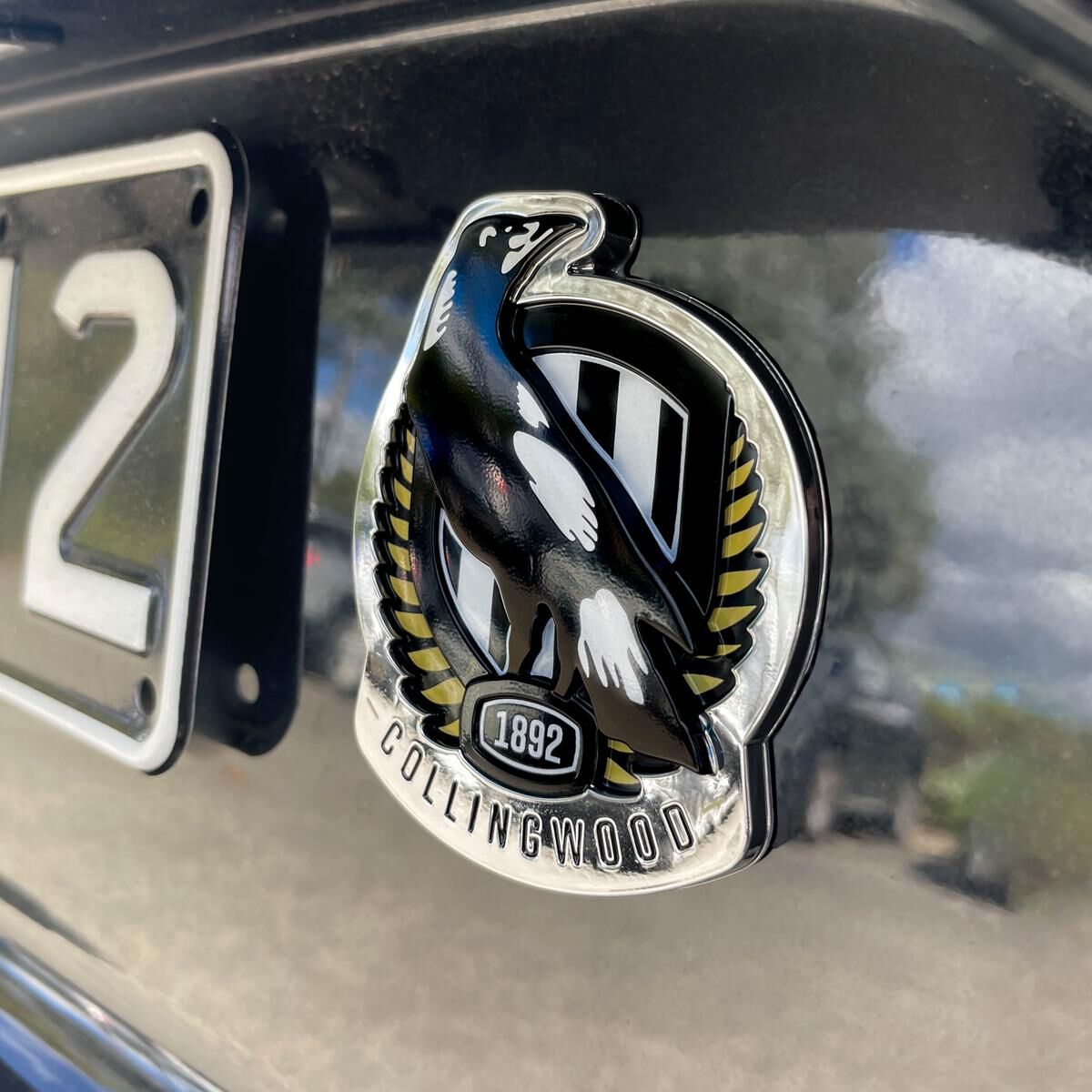 AFL COLLINGWOOD MAGPIES 3D CHROME CAR EMBLEM, , scaau_hi-res