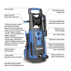 ELEC PRESSURE WASHER 2400W 2800PSI, , scaau_hi-res