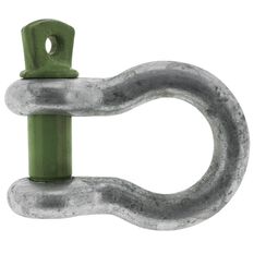 BOW SHACKLE 3250kg GALVINISED BODY DIA 16mm PIN DIA 19mm  AS/NZS2741.2002, , scaau_hi-res