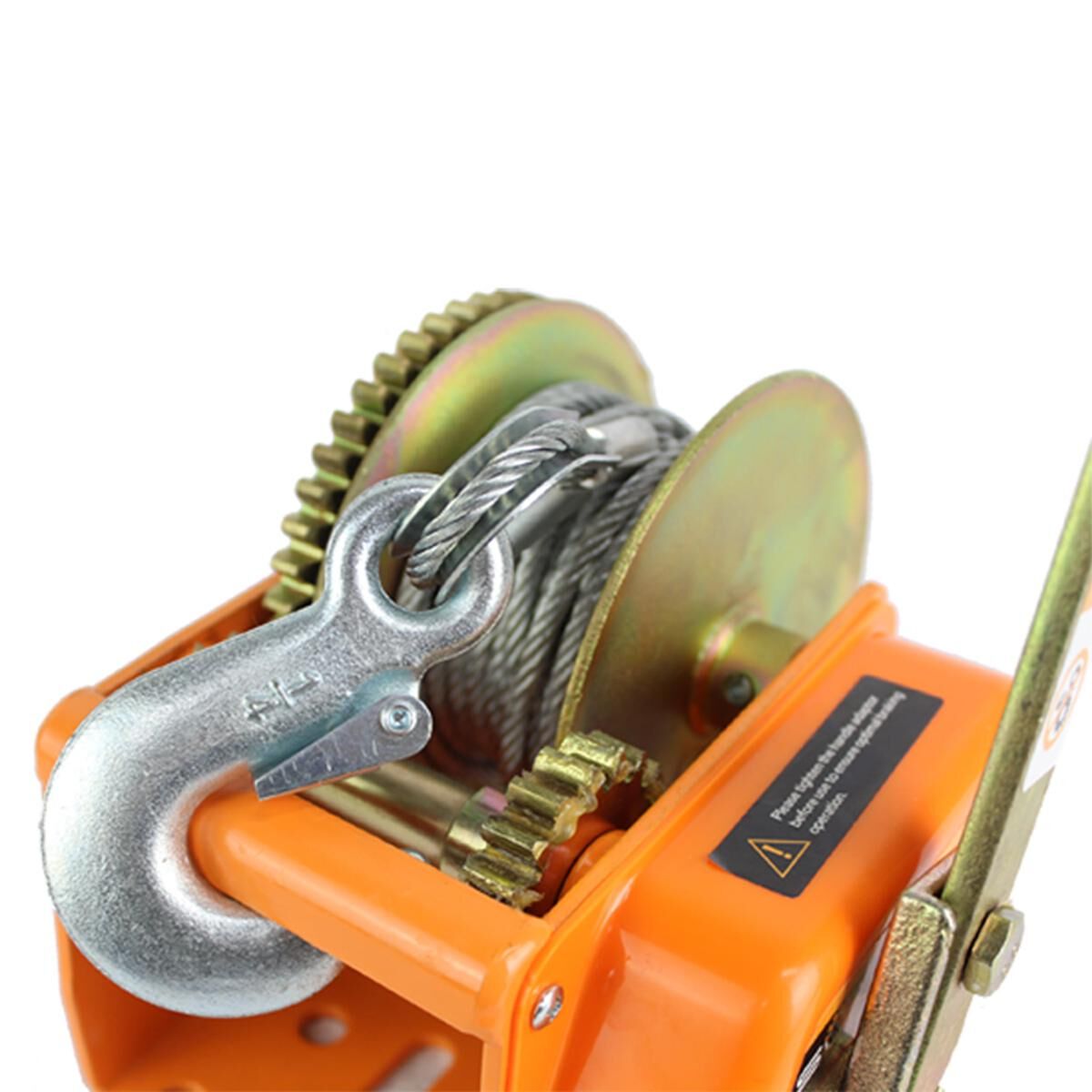 Sunrise Auto Brake Boat Trailer Winch 2500lbs (1130kg) 7.5m Cable, , scaau_hi-res