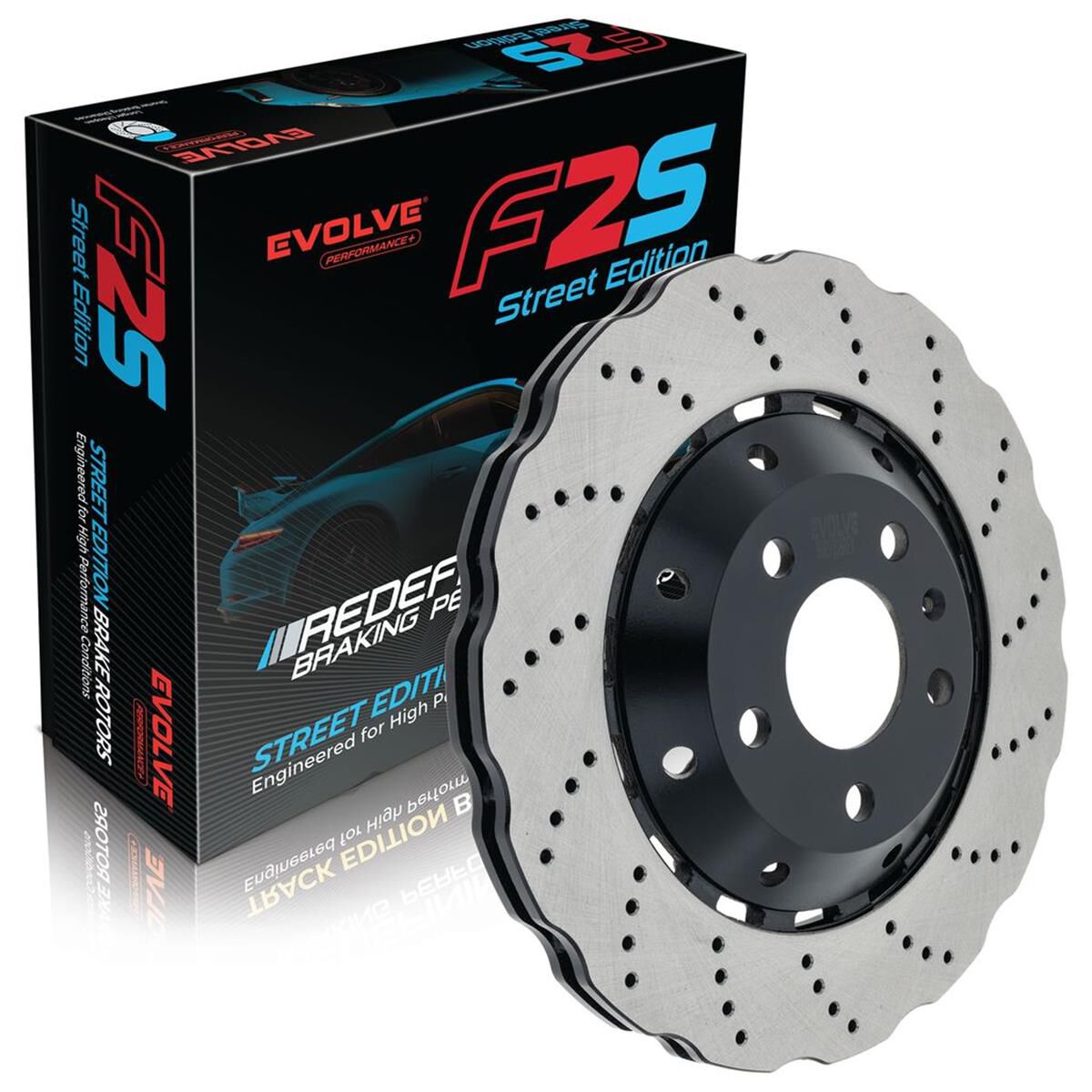 Bremtec EVOLVE FS2 Performance+ Brake Rotor - Single, BDR9008REV ...
