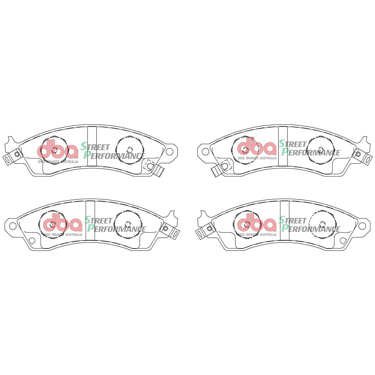 DBA XP PERFORMANCE BRAKE PADS  Holden HSV 2 Piston VN-VT F, , scaau_hi-res