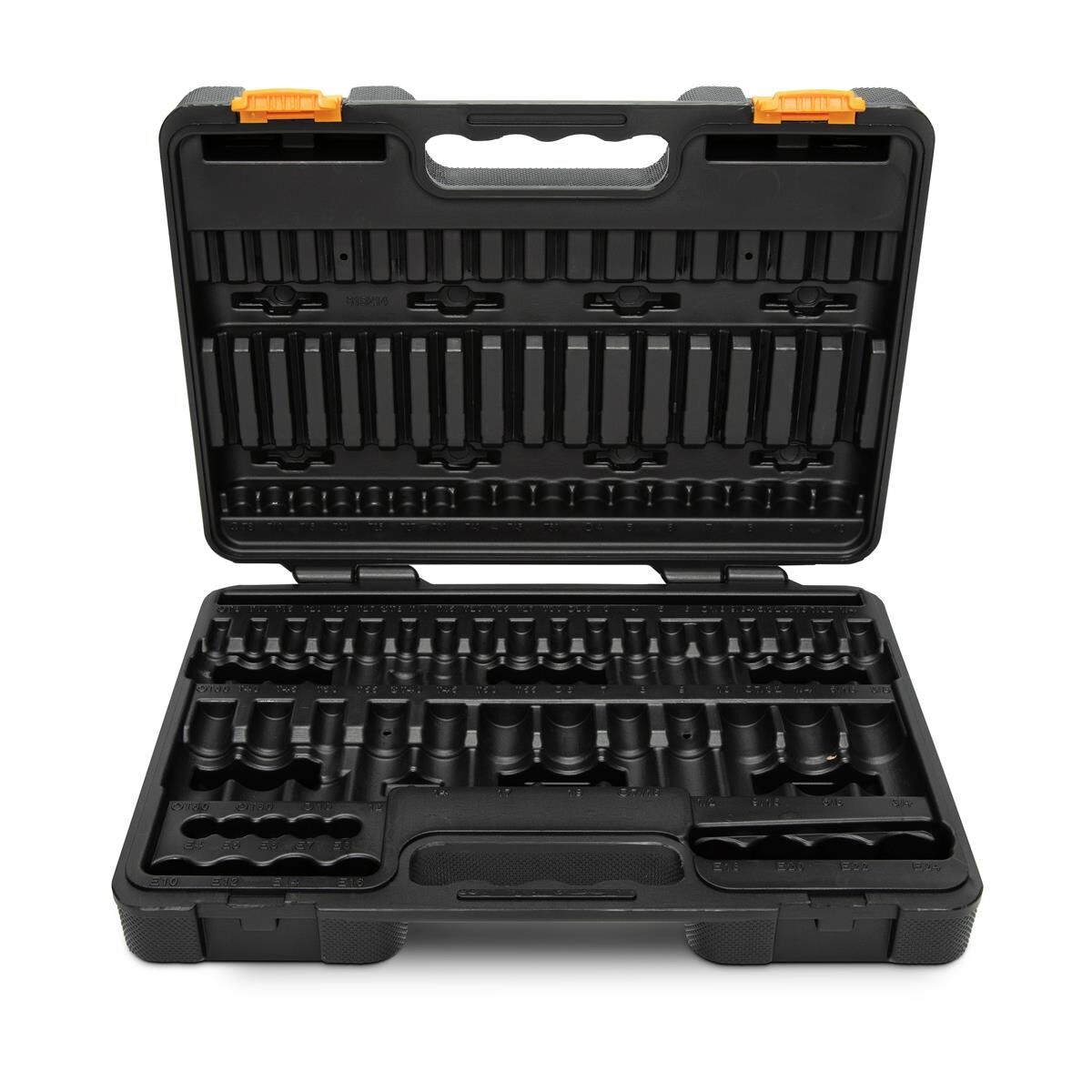 84 PC. 1/4&rdquo;, 3/8&rdquo; & 1/2&rdquo; DRIVE HEX/BALL END HEX/ TAMPER PROOF TORX&reg;/EXTERNAL TORX&reg;/TORX&reg; METRIC & SAE BIT SET, , scaau_hi-res