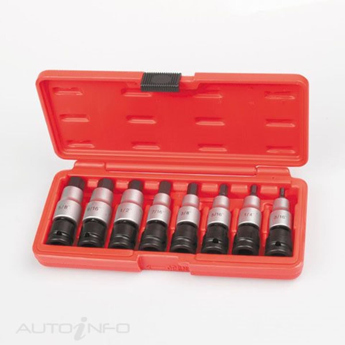 TOLEDO BIT SOCKET SET SAE HEX 8PC, , scaau_hi-res