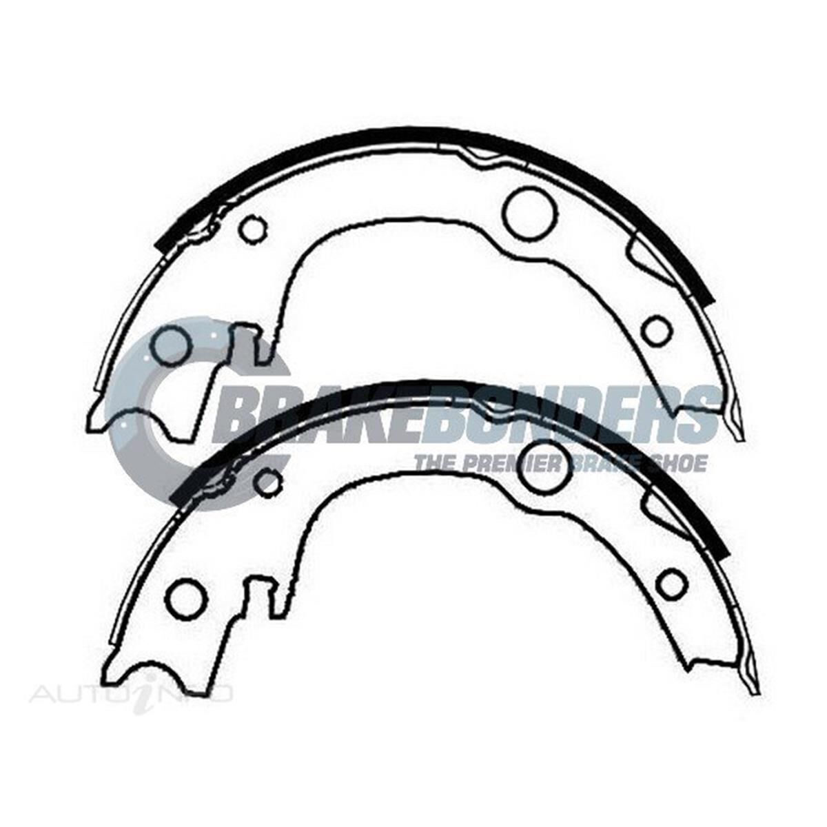 Brake Shoes - Toyota Parking Brake 174mm, , scaau_hi-res