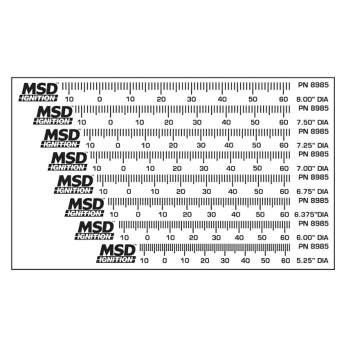 MSD TIMING TAPES 8 DIFFERENT SIZES, , scaau_hi-res