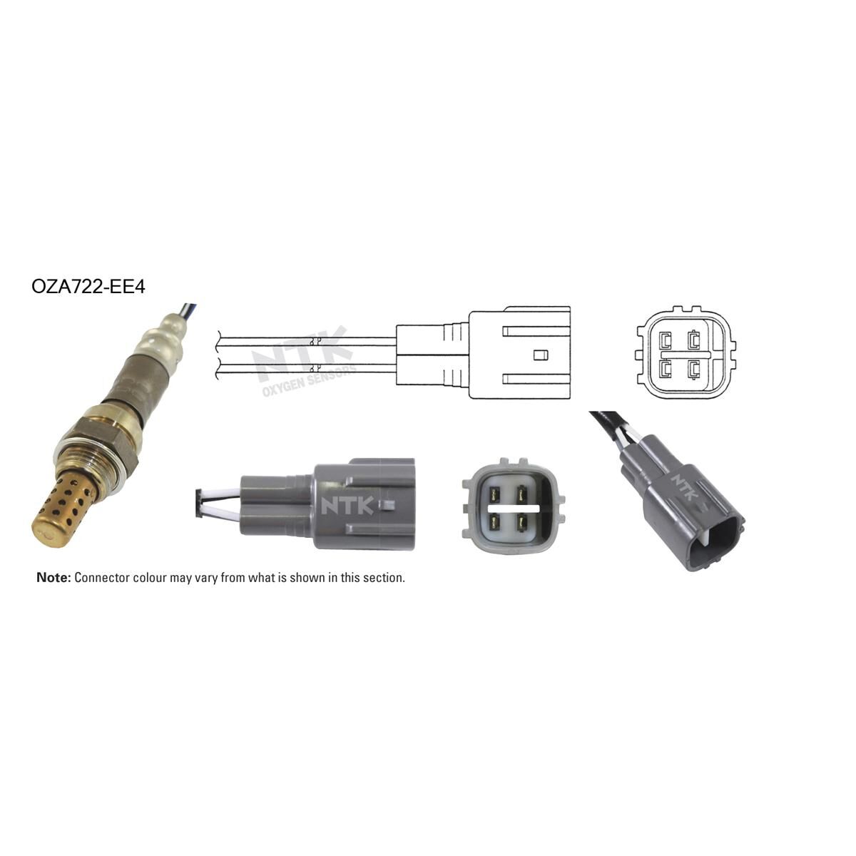NTK OXYGEN SENSOR - OZA722-EE4, , scaau_hi-res