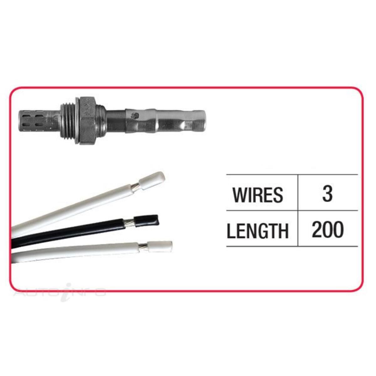 OX SENSOR-3 WIRE UNIVERSAL (NO FLANGE), , scaau_hi-res