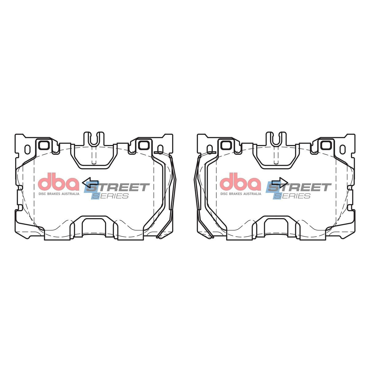 DBA SS STREET SERIES BRAKE PADS [ Mercedes-Benz C450 AMG / E450 / GLC250 / GLC450 AMG SPORT X253 2015 - On F ], , scaau_hi-res