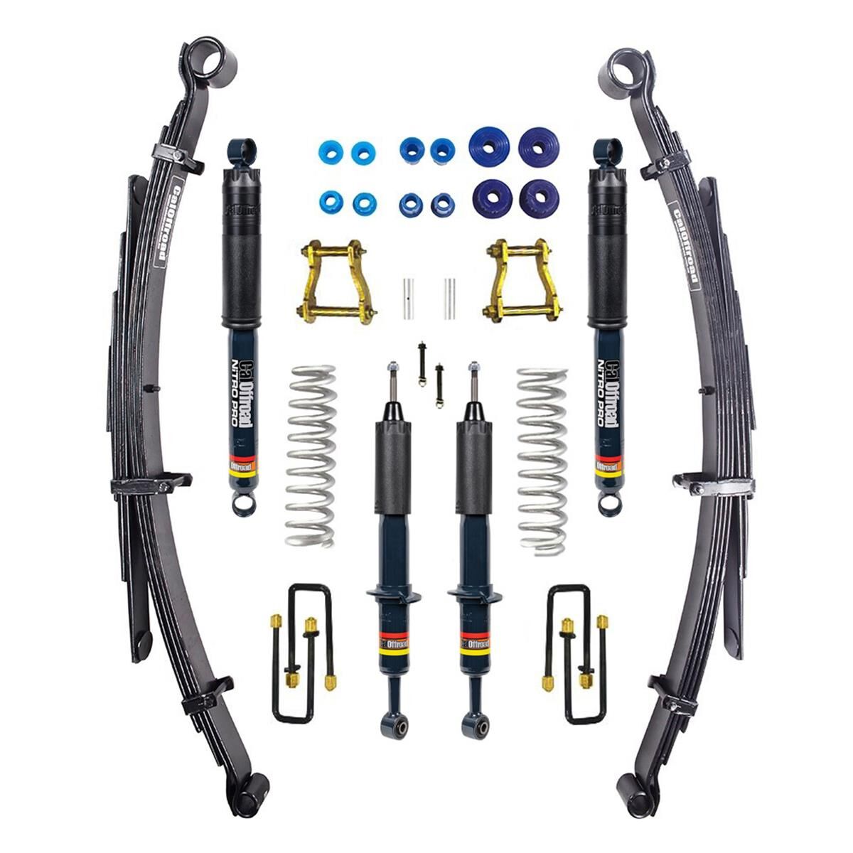CAL NITRO PRO 2" LIFT KIT DMAX 2011 ON LD-XHD WITH ASSEMBLED COILOVERS, , scaau_hi-res