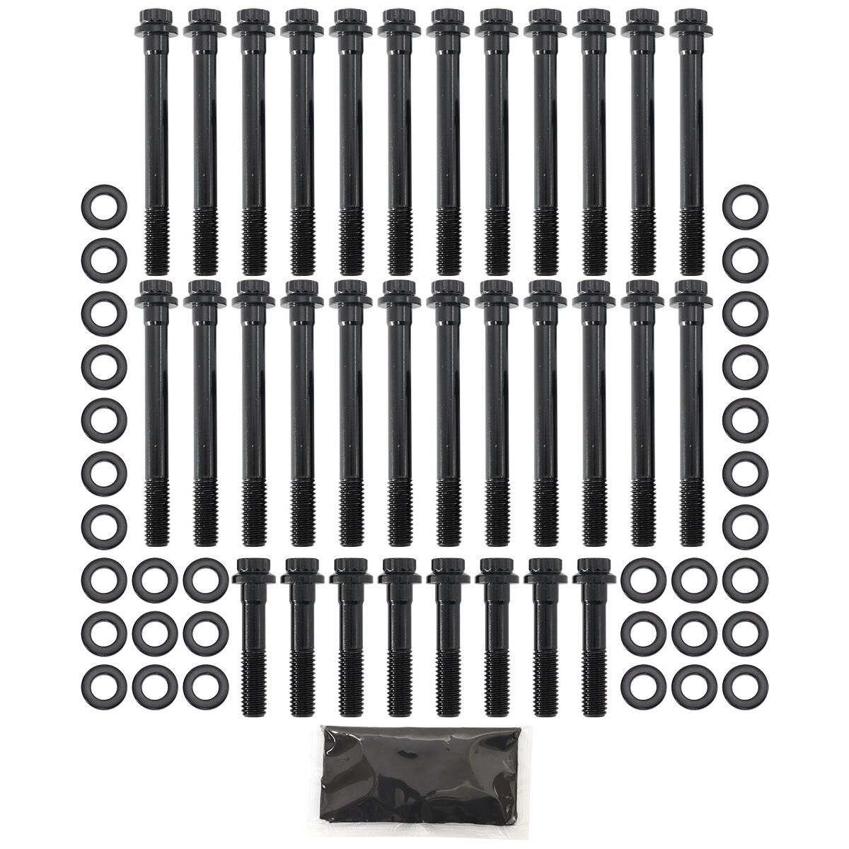 BIG BLOCK CHEV HEAD BOLT KIT 12 POINT 396 454 OEM HEADS BBC AEROFLOW - AF 37-2110, , scaau_hi-res