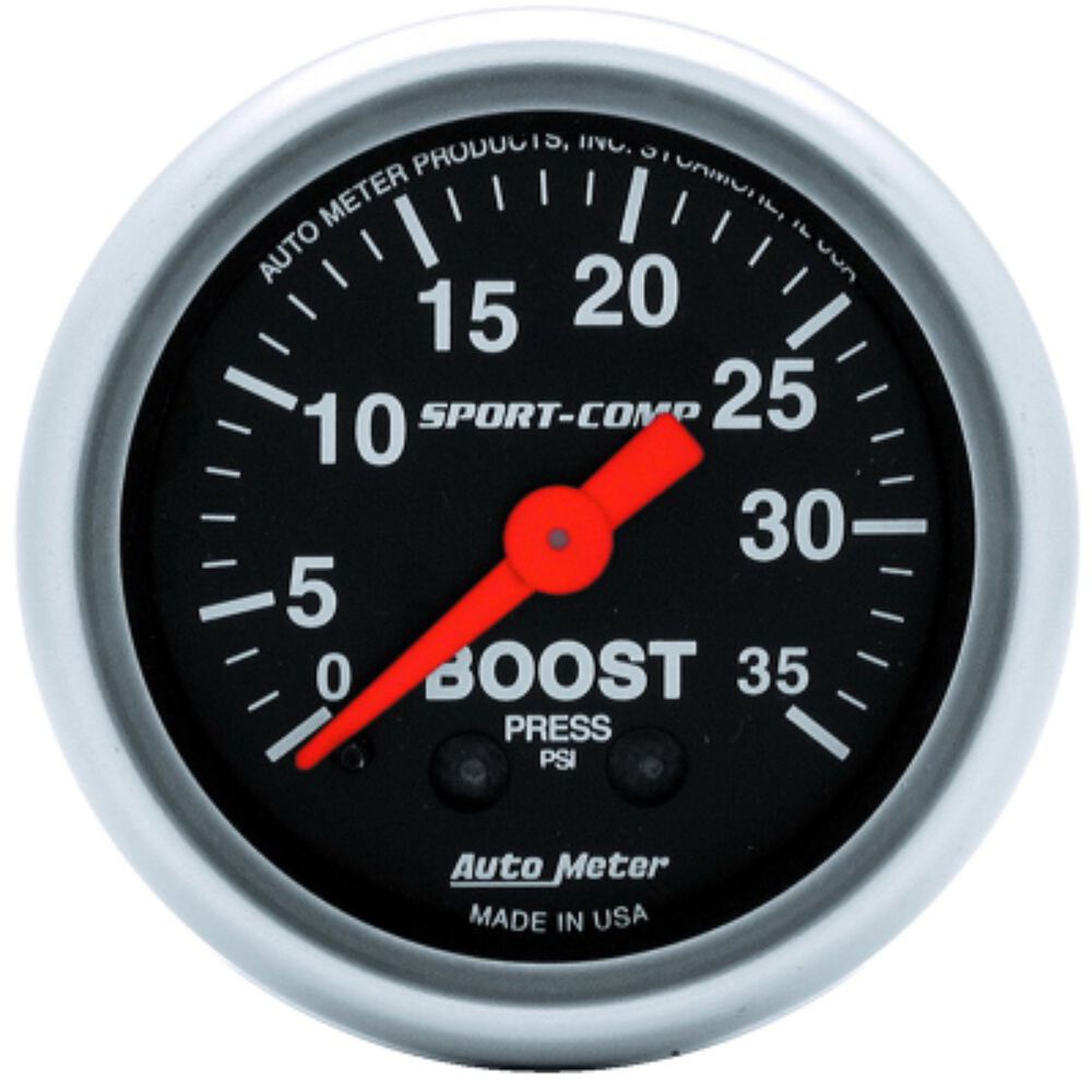 Autometer Boost Gauge Mechanical 0 35 PSI, 2 1/16 Inch