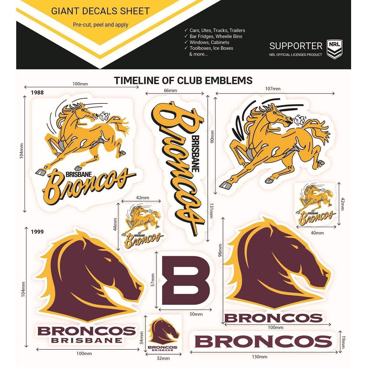 BRONCOS GIANT DECALS SHEET, , scaau_hi-res