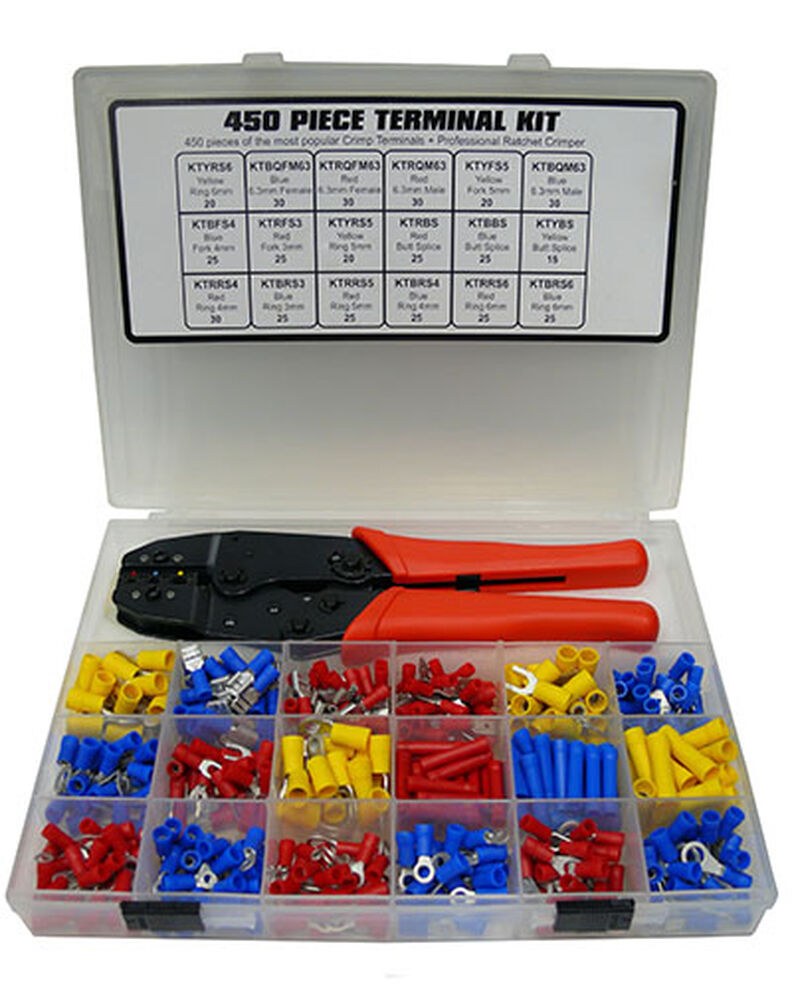 Terminal Kit with Rachet Crimper Supercheap Auto