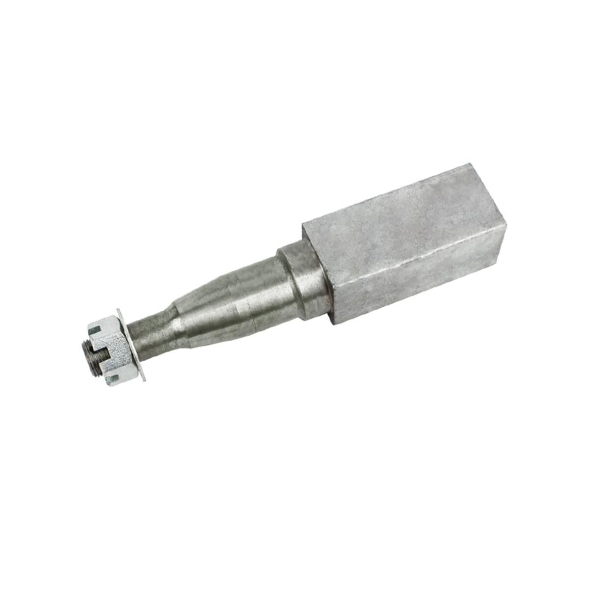 Sunrise Stub Axle 39mm Round Galvanised - 8" (200mm), 40mm Square, , scaau_hi-res