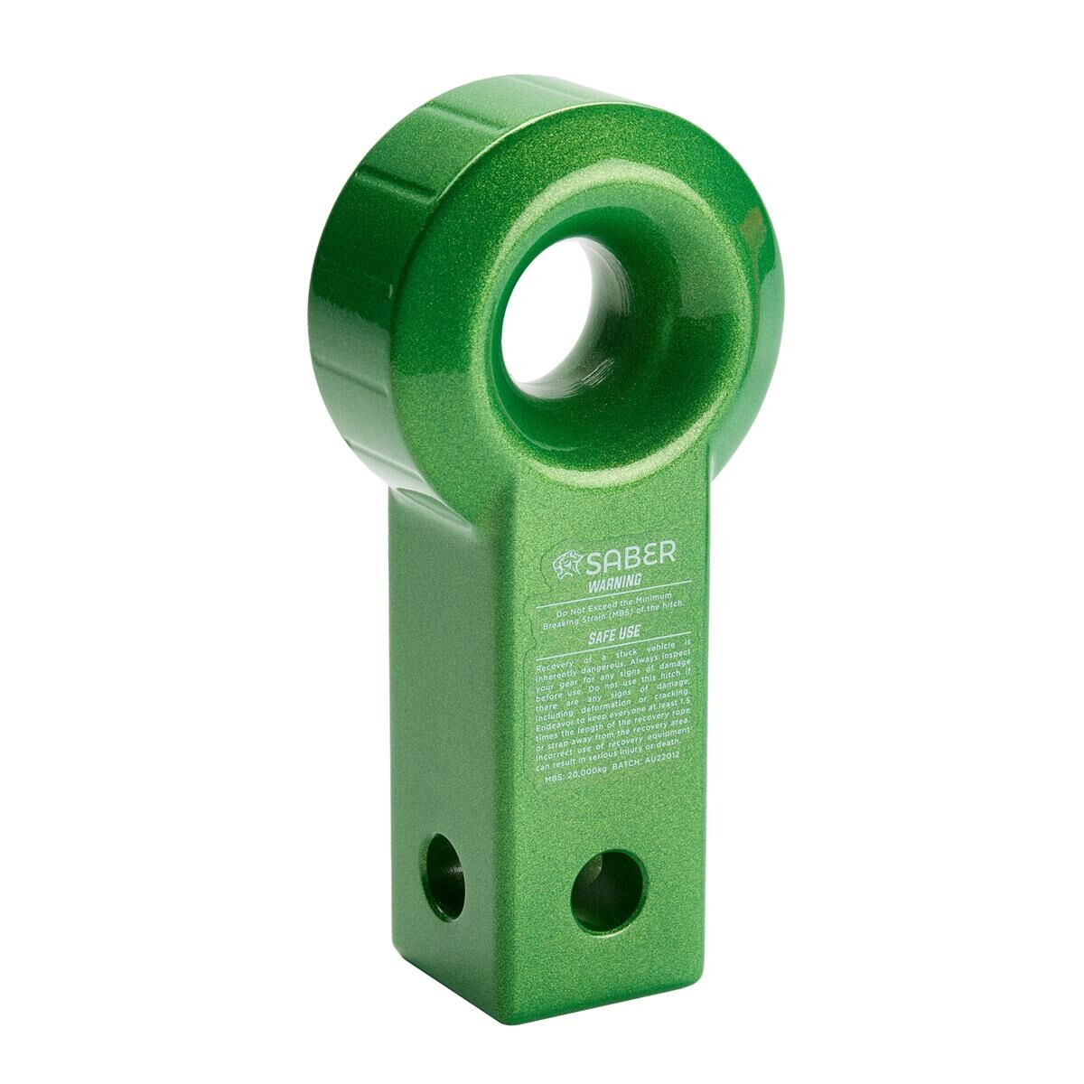SABER ALUMINIUM RECOVERY HITCH - PRISMATIC GREEN, , scaau_hi-res