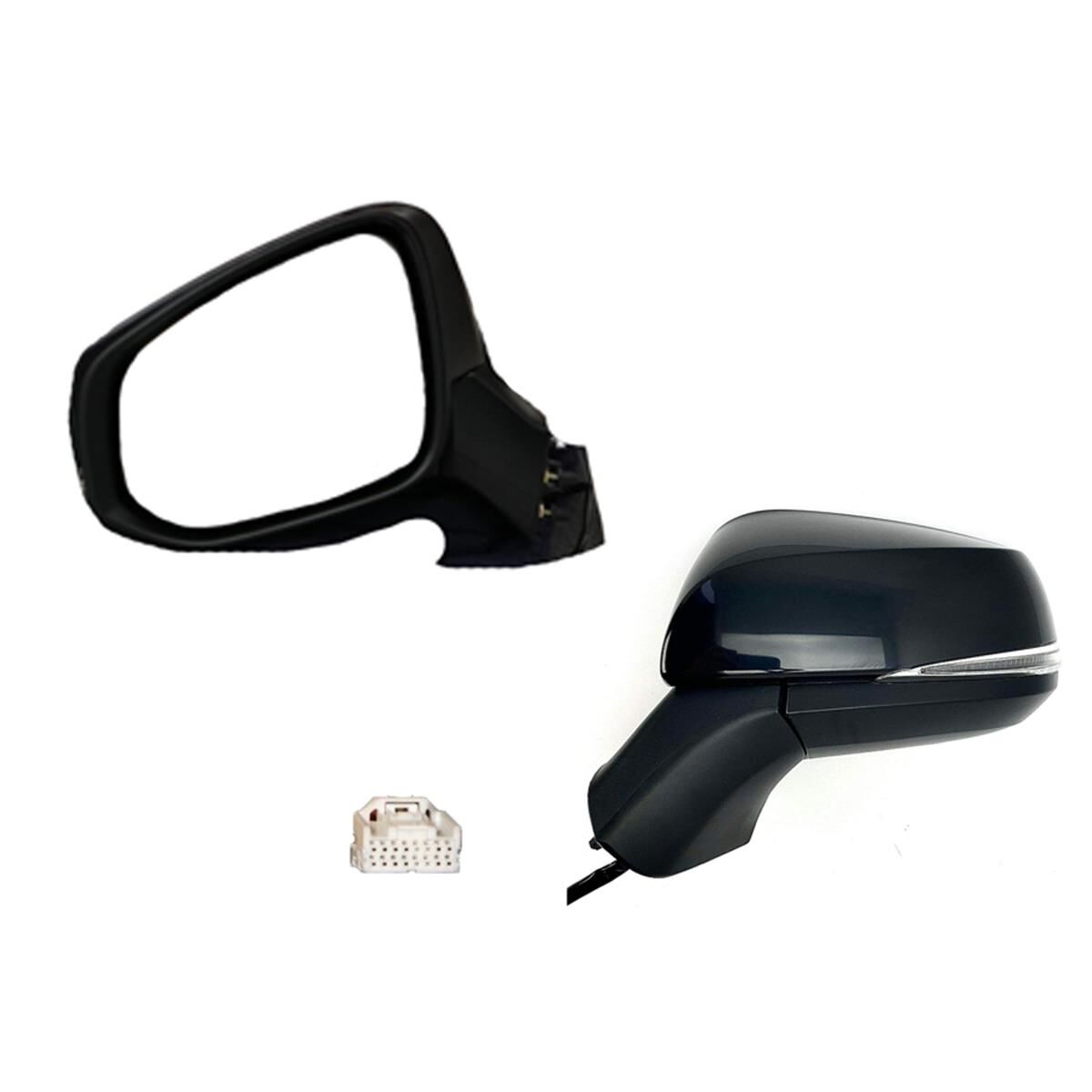 RAV4 AXA50#/MXA50# (12P/16H) 1/19- DOOR MIRROR (+LIGHT+HEATED+FOLDING+BLIND SPOT+PUDDLE LIGHT-CAMERA) BLACK (L), , scaau_hi-res