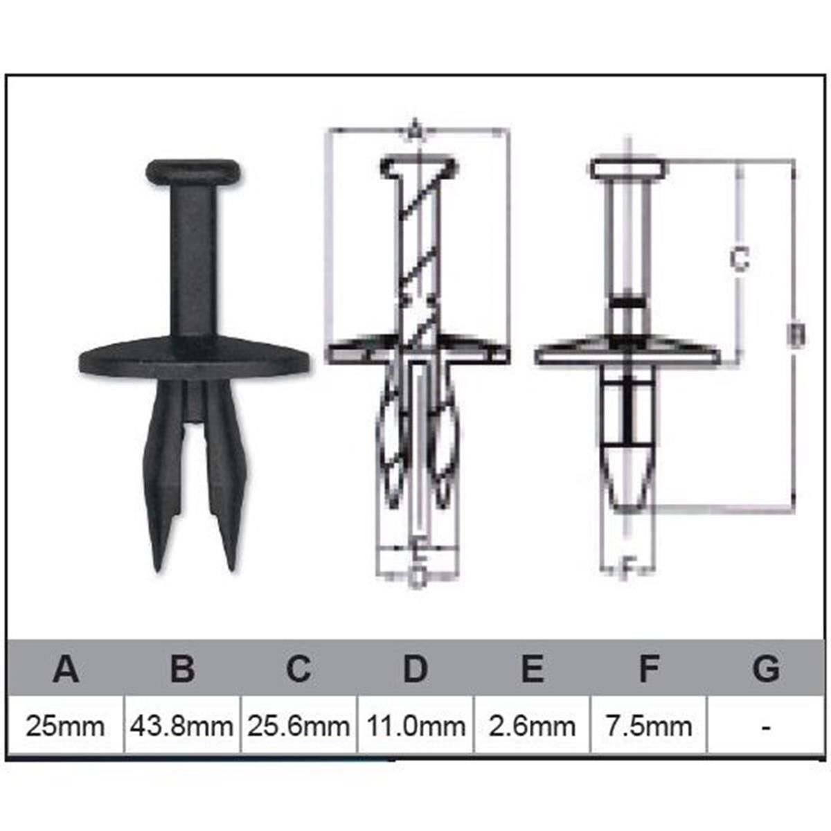 PKT 100 AUTOMOTIVE FASTENER, , scaau_hi-res