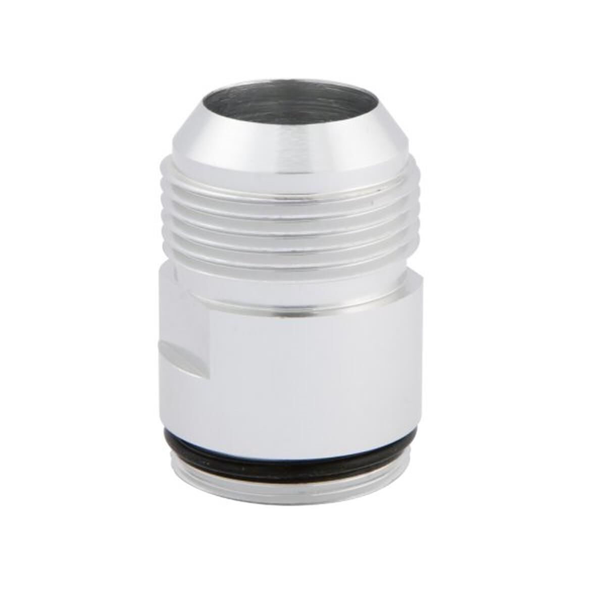 INLET FITTING NEW STYLE O-RING CLEAR [ SILVER ] -16 AN HOSE, , scaau_hi-res