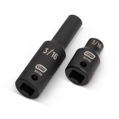 48 PC. 1/4” DRIVE 6 POINT STANDARD & DEEP IMPACT METRIC & SAE SOCKET SET, , scaau_hi-res