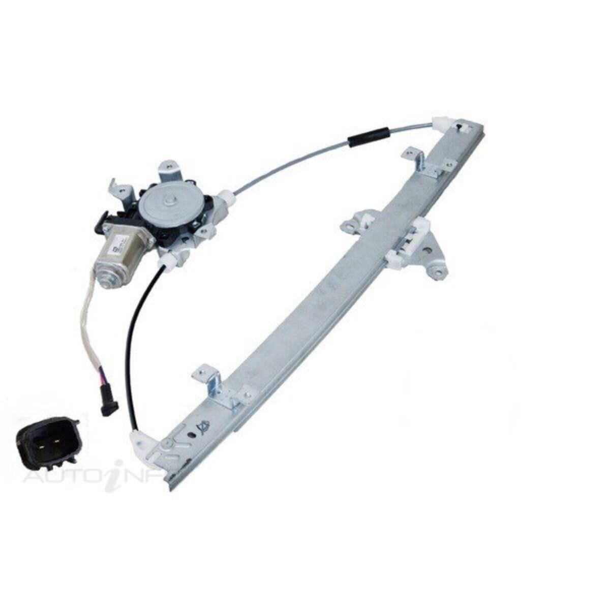 NISSAN NAVARA  D40  12/2005 ~ 04/2015  THAI BUILT  FRONT ELECTRIC WINDOW REGULATOR  LEFT HAND SIDE  2 PINS SQUARE PLUG WITH MOTOR, , scaau_hi-res
