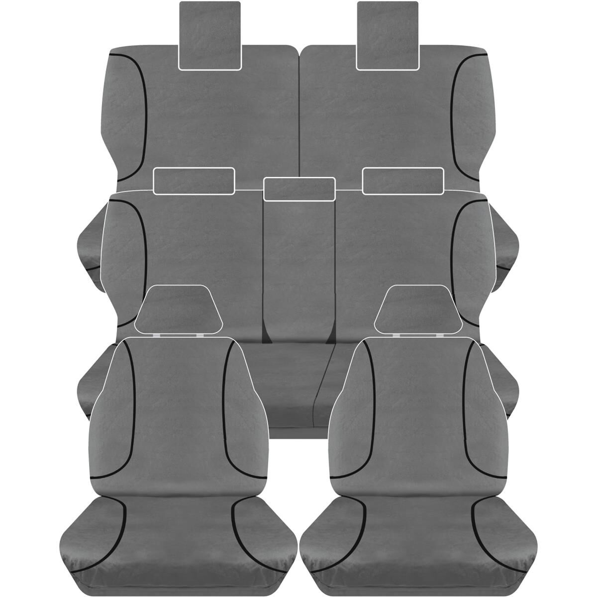 Toyota prado clearance canvas seat covers