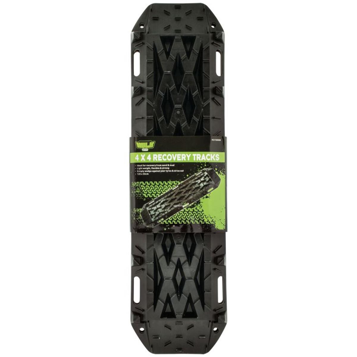 PKT 2 RECOVERY TRACKS T/S SAND MUD & SNOW 1210 x 350mm BLACK, , scaau_hi-res